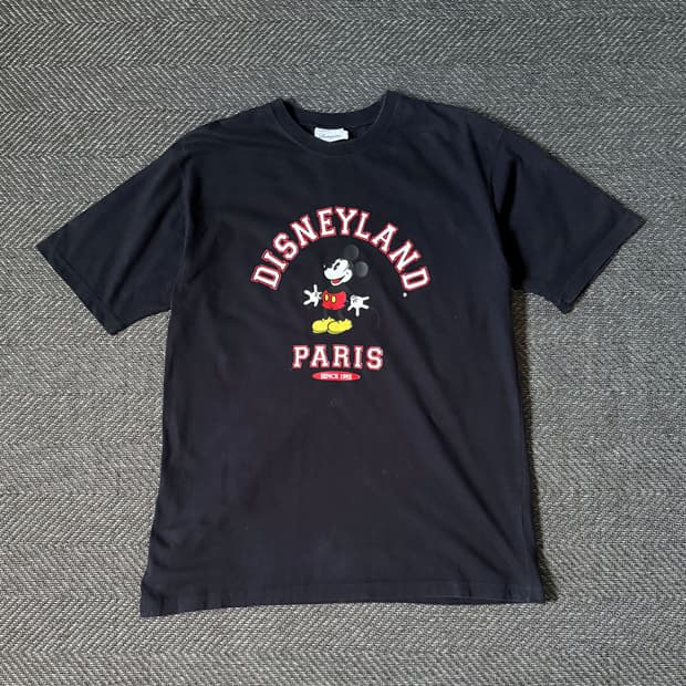 90s 디즈니랜드 PARIS 미키마우스 빈티지 티셔츠 (105-108)