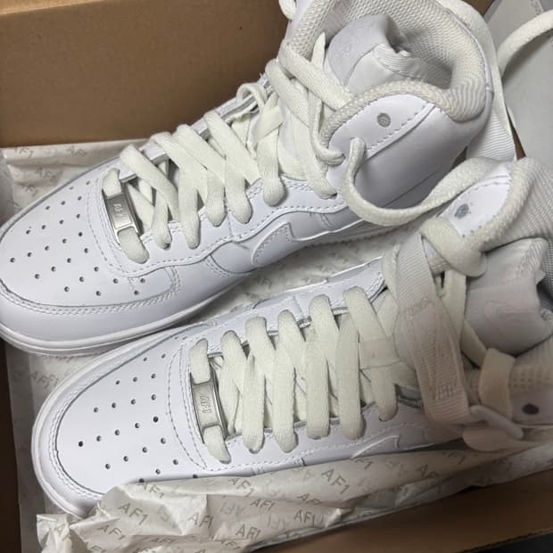 나이키 에어포스1 하이 화이트올백 GS DH2943-111
