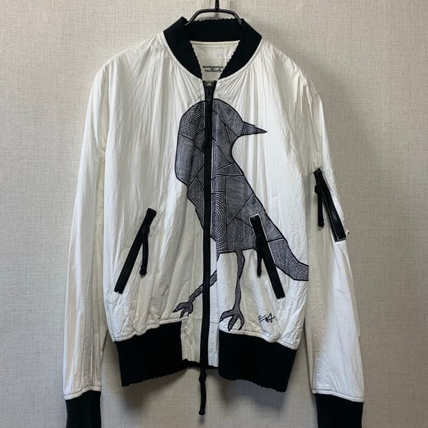 솔로이스트 핸드프린팅 자켓