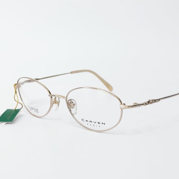 키지클럽 CARVEN 골드 오벌 데드스탁 빈티지안경