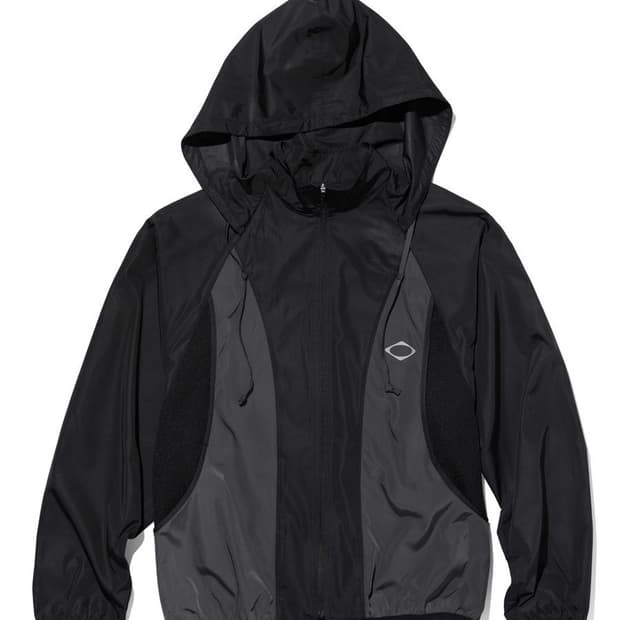 미스치프 컬러블록 윈드브레이커 블랙