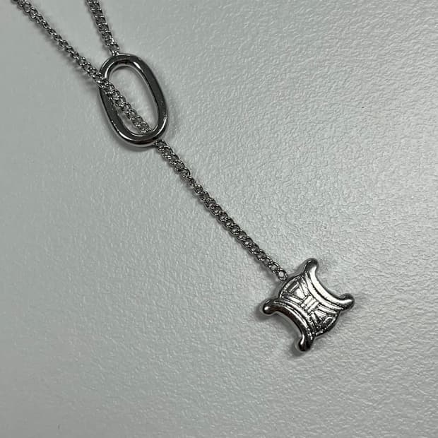 셀린느 트리오페 드롭 목걸이