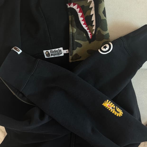 베이프 샤크 후드집업