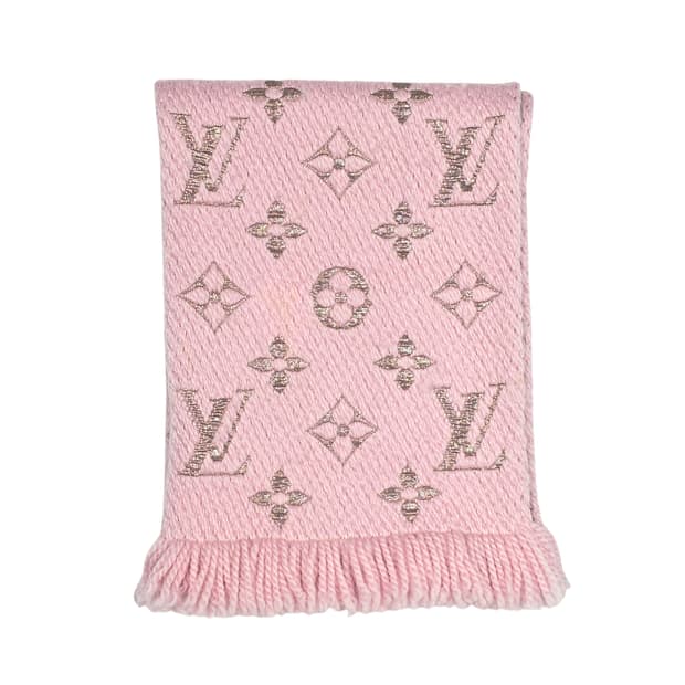 루이비통 샤인 모노그램 로고마니아 머플러