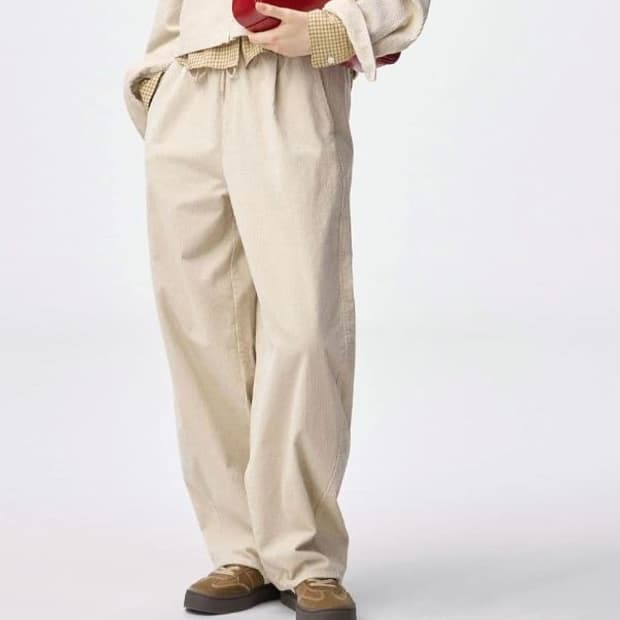  G U Cord Barrelleg Easy Pant (26)