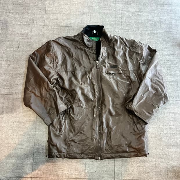 일본빈티지 Lyun 올드스쿨스트릿 보헤미안펑크 원포켓 가죽자켓