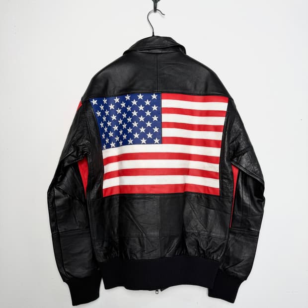 레더 리미티드 아메리칸 플래그 레더 봄버