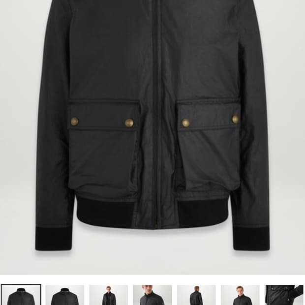 (정품) 벨스타프 스카우트  바람막이 자켓 봄버 왁싱자켓 38