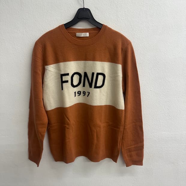 한섬 SJSJ fond 1997 배색 캐시미어 니트 os