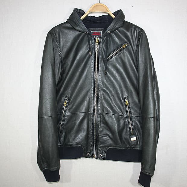 DIESEL 디젤가죽후드자켓 (M)