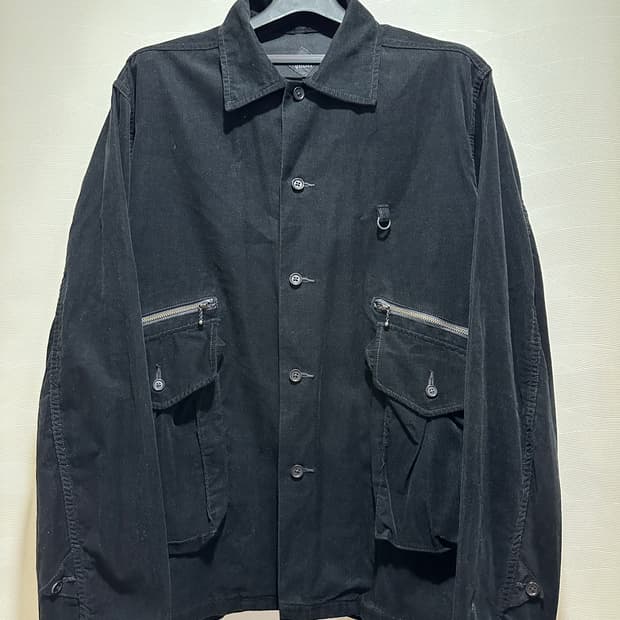 [L-XL] 코로나 유틸리티 코듀로이 셔츠자켓 블랙