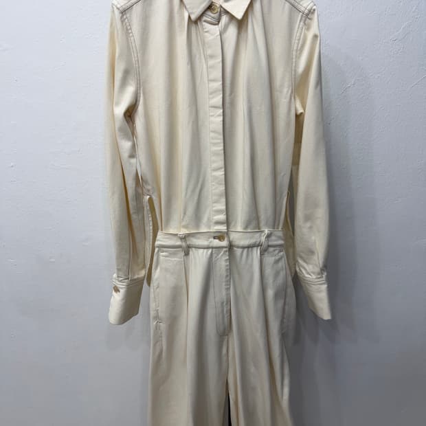 정춤) 11AM 일레븐아이엠 셔츠형 점프수트 S