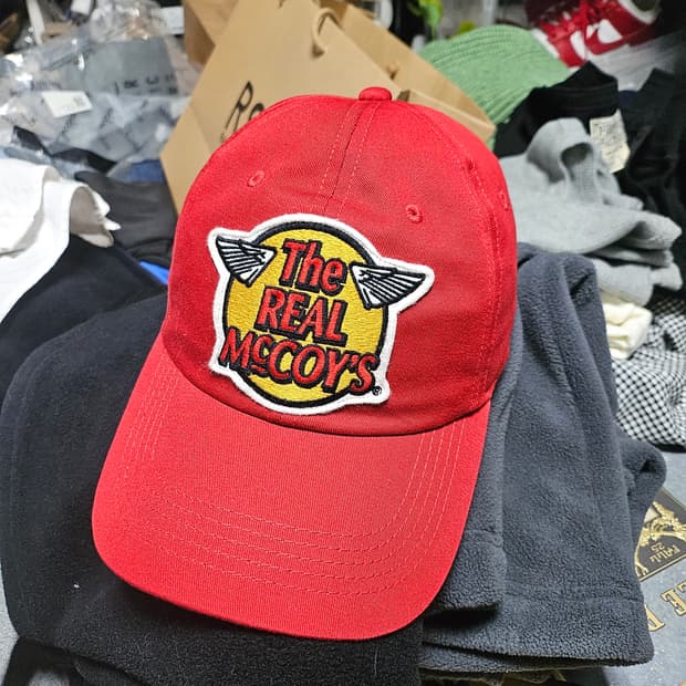 크림발 1회착) 리얼맥코이 볼캡 레드