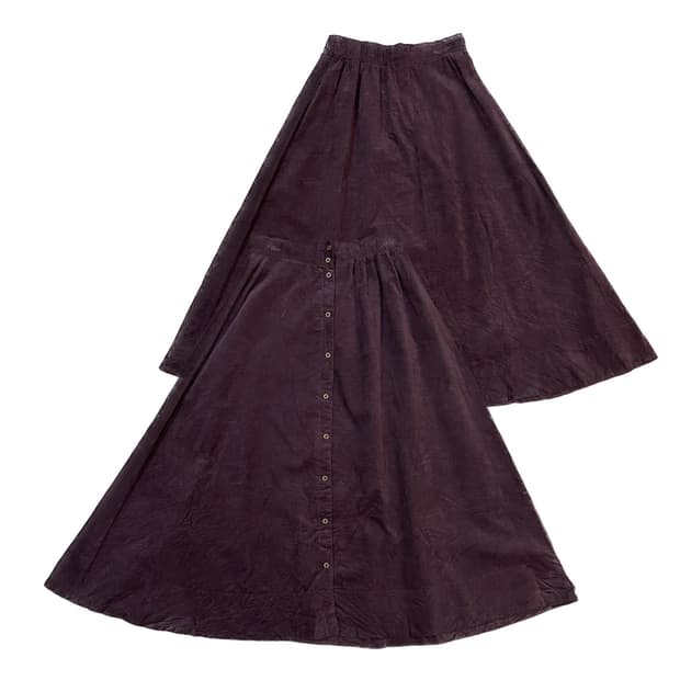 Vintage coduroi long skirt
