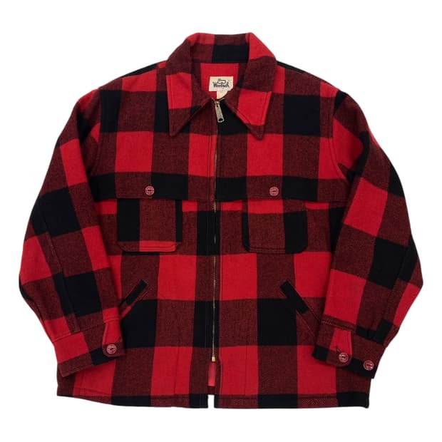 70's 울리치 버팔로 체크 크루저 자켓