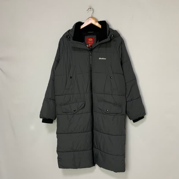 디키즈 롱패딩 차콜 그레이 S-M 빈티지 남녀공용