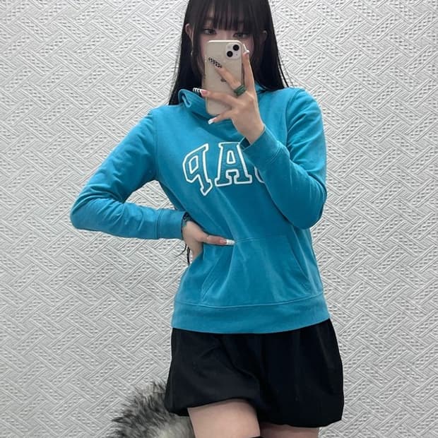 갭 Y2K 레트로 00's 대장급 민트맛 후드티 S C10375
