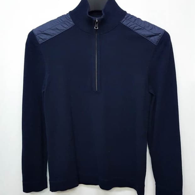 띠어리 남성 반집업 긴팔티 S