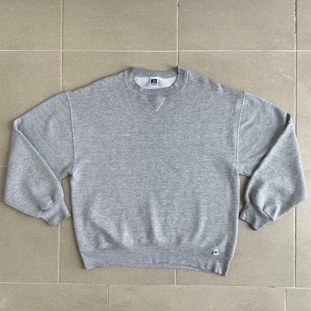 90s 빈티지 러셀 스웻셔츠 그레이 L [USA]
