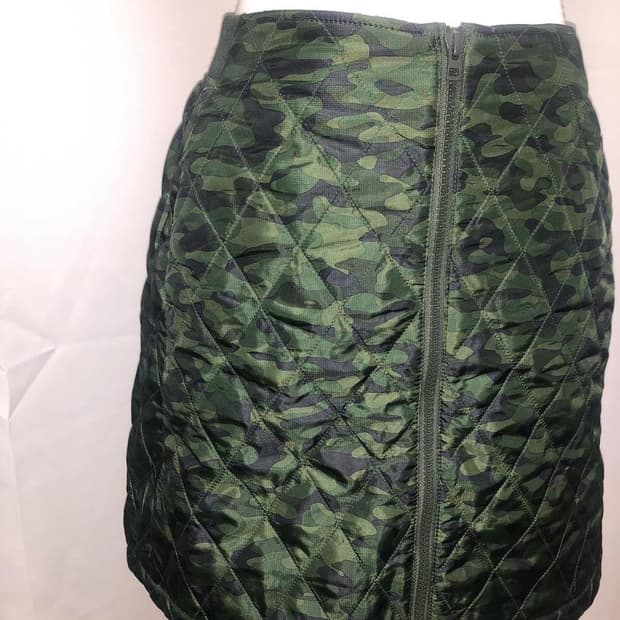 빈티지 y2k 키치 펑크 패딩 기모 누빔 카고 스커트