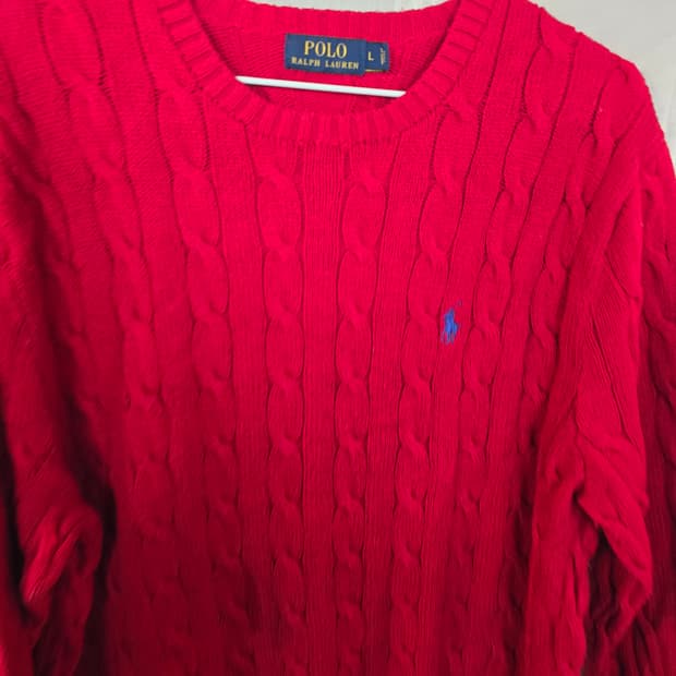 폴로 랄프로렌 꽈베기니트 