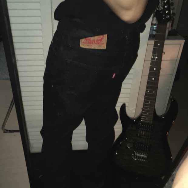 리바이스 502 블랙 빈티지 락시크 데님