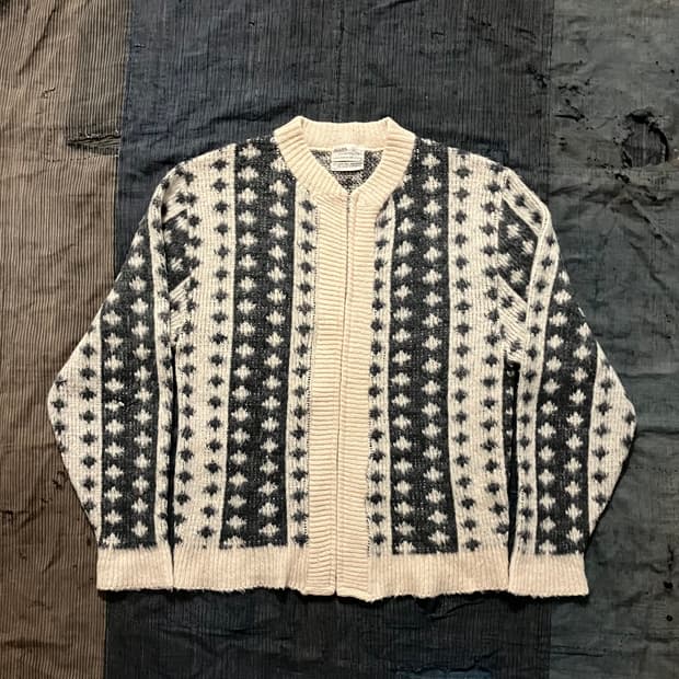 🇺🇸 60s USA 시어스 Sears 모헤어 집업 가디건 