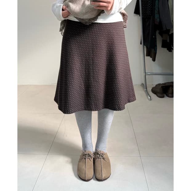 빈티지 도트 스커트