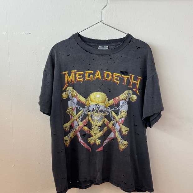 1991 megadeth brockum faded t shirt