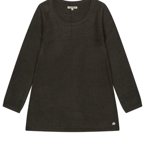 코이세이오 부클 니트 원피스 브라운 2