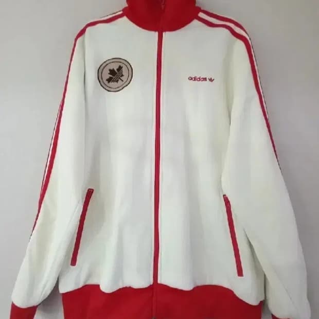 아디다스 초대장급 초희귀 캐나다 흰빨 트랙탑 저지 져지집업  100