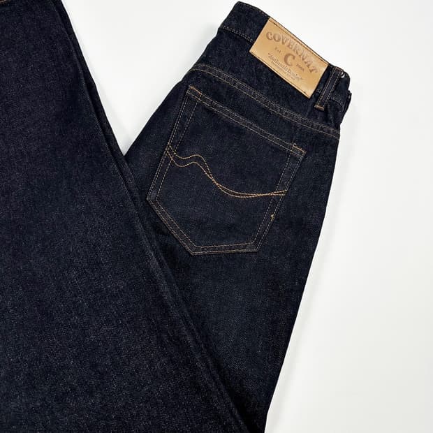 커버낫 C로고 생지 일자 데님 팬츠 (30인치)