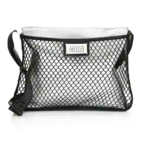 [새제품] 마르지엘라 메탈릭실버 숄더백 파우치 크로스백 가방 클러치백