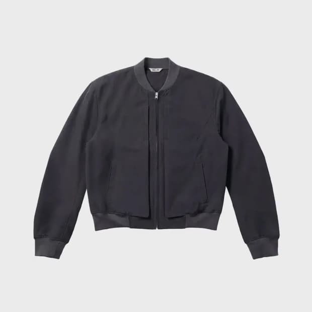 blr Curved Line Flight Jacket Charcoal M