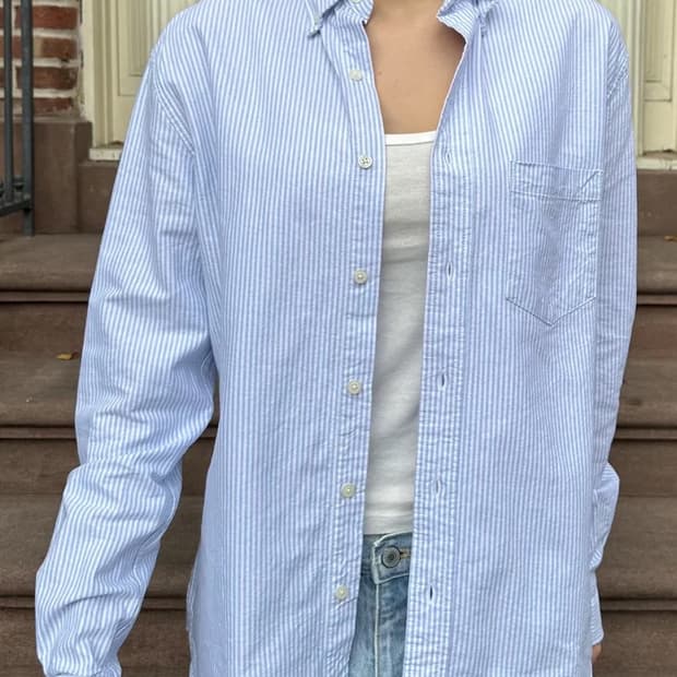 brandy melville 오버사이즈 스트라이프 셔츠