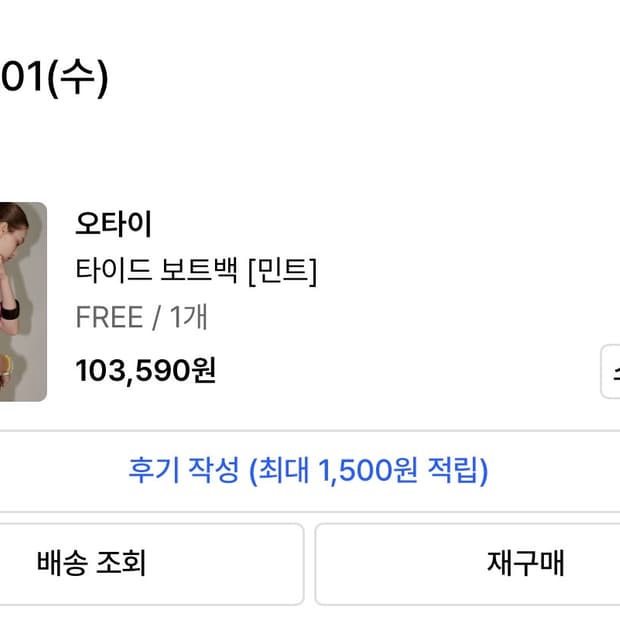 오타이 OTIE 민트 가방