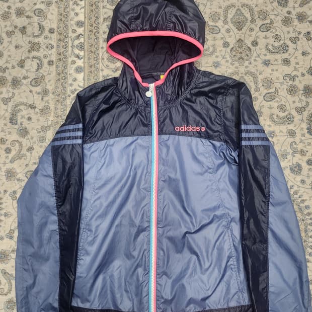 아디다스 컬러블록 바람막이 L (55까지)