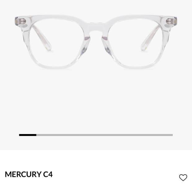 마노모스 안경 mecury c4 투명테 판매
