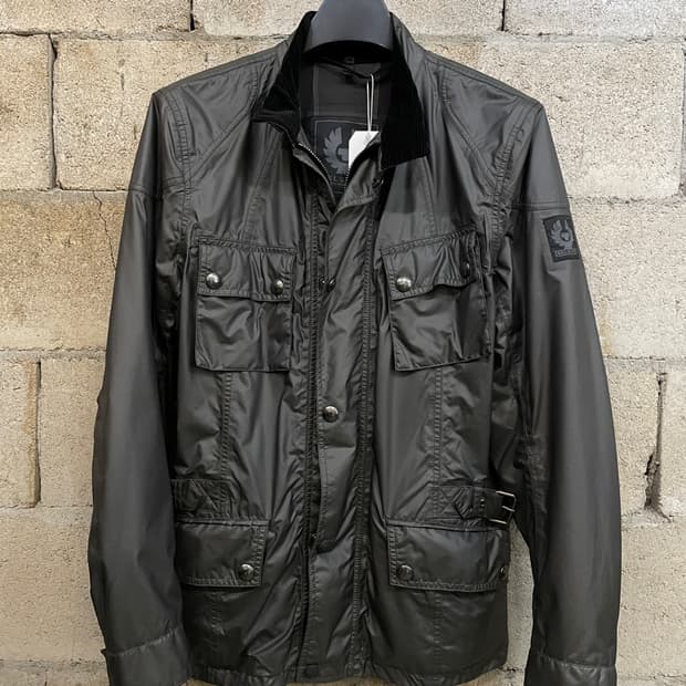 벨스타프 코팅 코튼 모터사이클 자켓