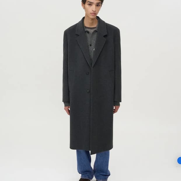 [S] 인사일런스 마펠 캐시미어 싱글 코트 MELANGE GREY