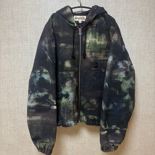 스투시 스텐팻 카모 워크자켓 m