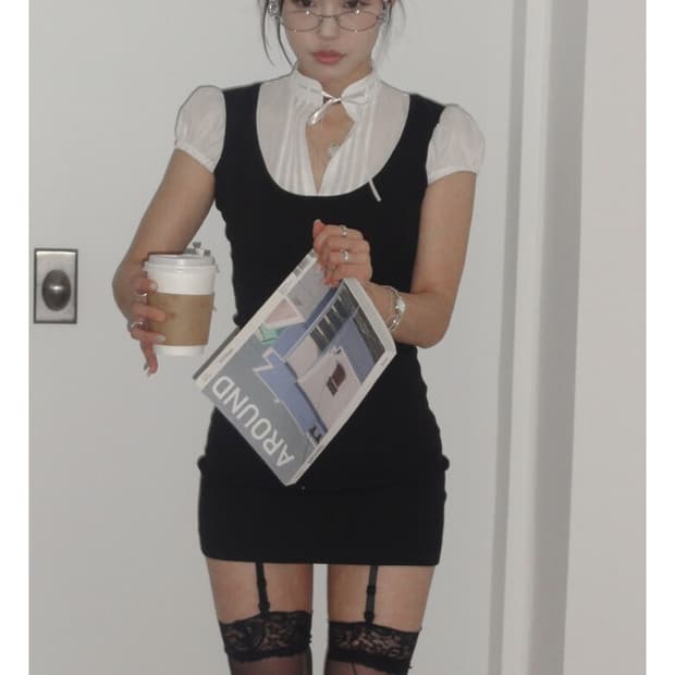 (급구함) 엔젤넘버555 엔넘파 이터널 걸후드 드레스 원피스