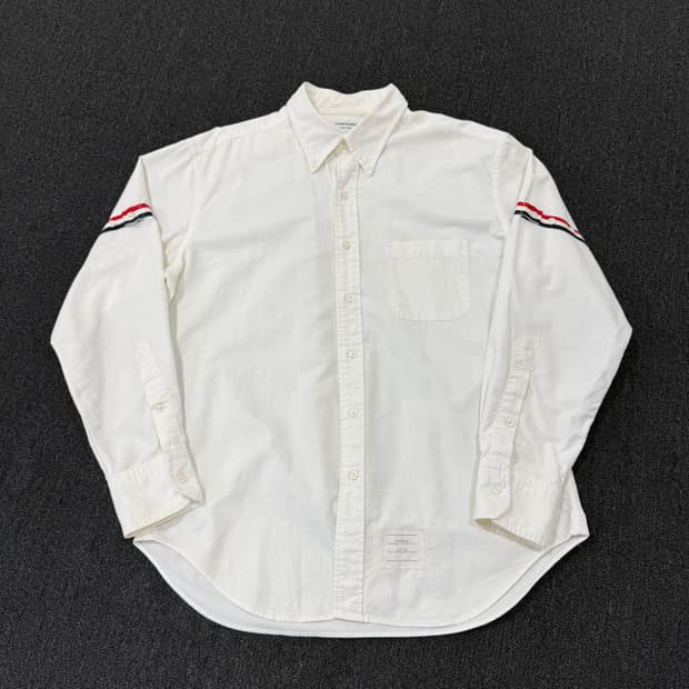 톰브라운 삼선 암밴드 옥스포드 셔츠 5사이즈