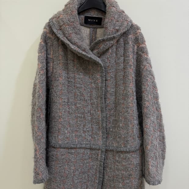 한섬 MINE 마인 망토 느낌 코트(정품)