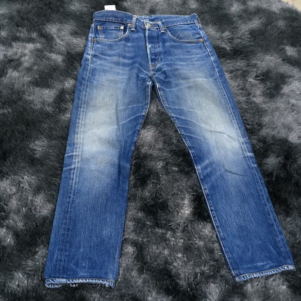 투티/0142 리바이스 501 워싱 청바지