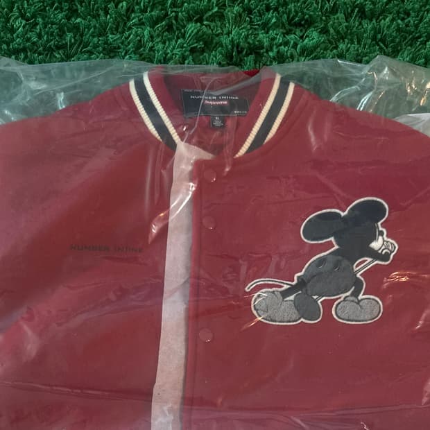 슈프림 x 넘버나인 x 미키마우스 바시티