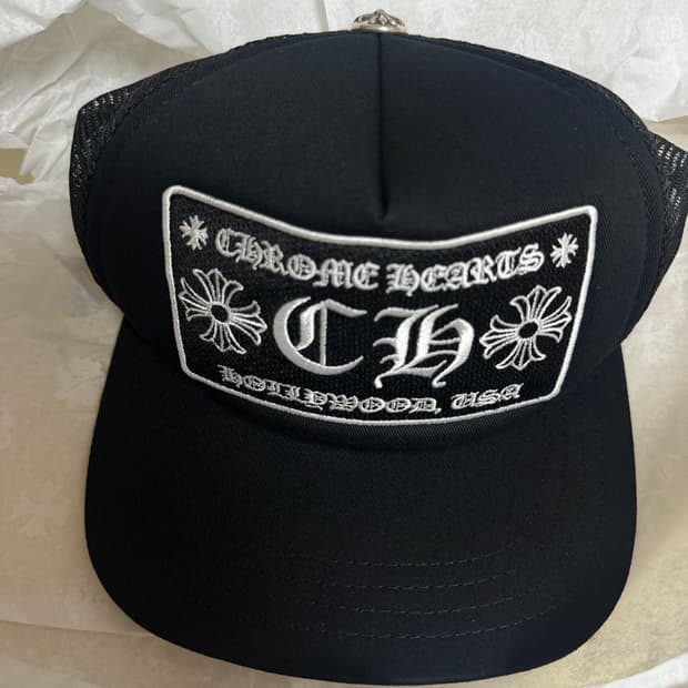 크롬하츠 ch 할리우드 트러커 모자 블랙