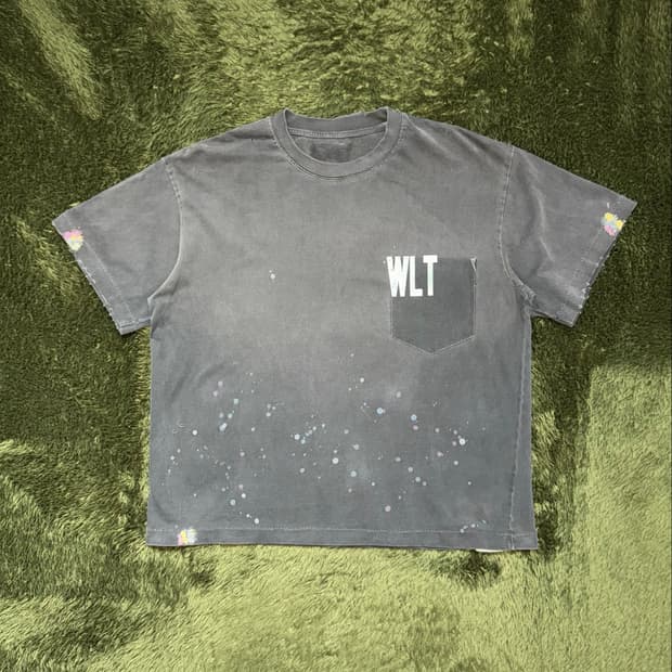 [1] Welovetee WLT 위러브티 빈티지 로고 페인티드 티