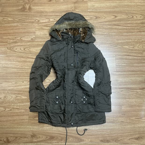 빈티지 밀리터리 호피 코트 오네갸루 로걀 오리엔탈 페어리 그런지 긱시크