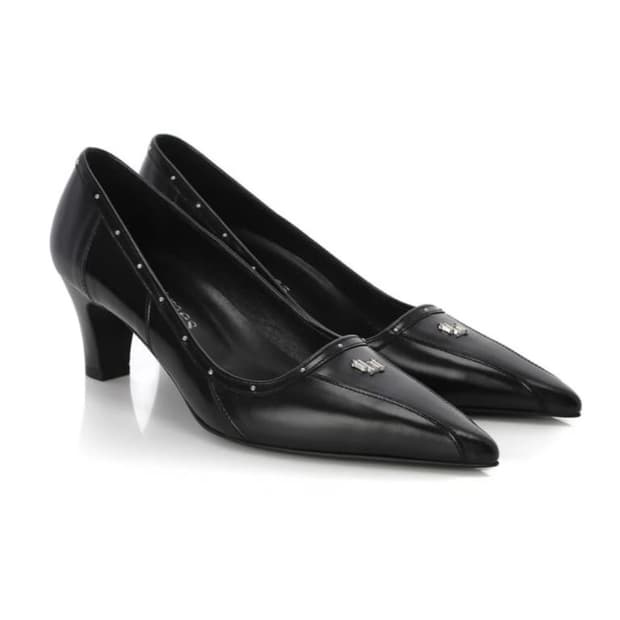 쓰리타임즈 classic logo pumps